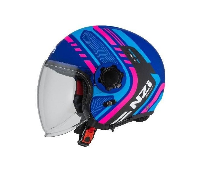 Casco Nzi Ringway 2 Duo Connected Rosa Azul Mate |150323A935|