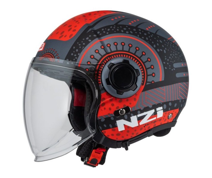 Casco Nzi Ringway 2 Duo Antera Antracita Rojo Mate |150345A891|