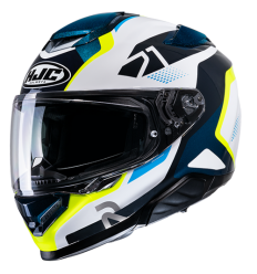 Casco Hjc Rpha 71 Hapel Blanco Negro Azul Amarillo |12620306|