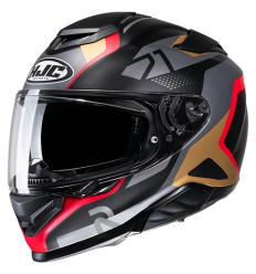 Casco Hjc Rpha 71 Hapel Negro Gris Rojo Dorado |12627106|