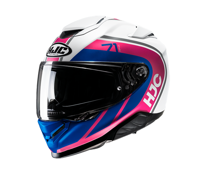 Casco Hjc Rpha 71 Mapos Blanco Rosa Azul |12632805|