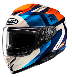 Casco Hjc Rpha 71 Cozad Beige Azul Naranja |12662705|