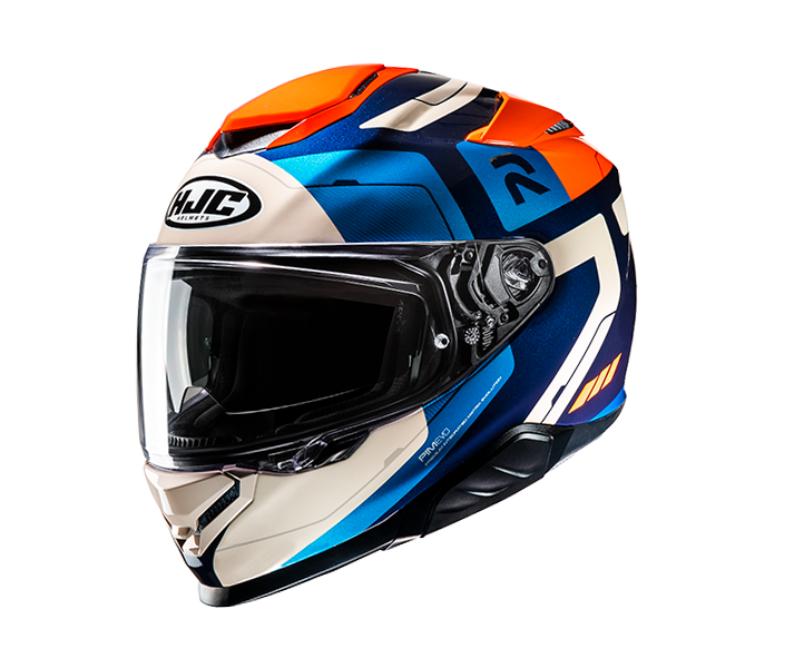 Casco Hjc Rpha 71 Cozad Beige Azul Naranja |12662705|