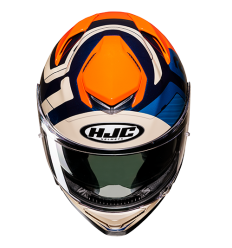 Casco Hjc Rpha 71 Cozad Beige Azul Naranja |12662705|
