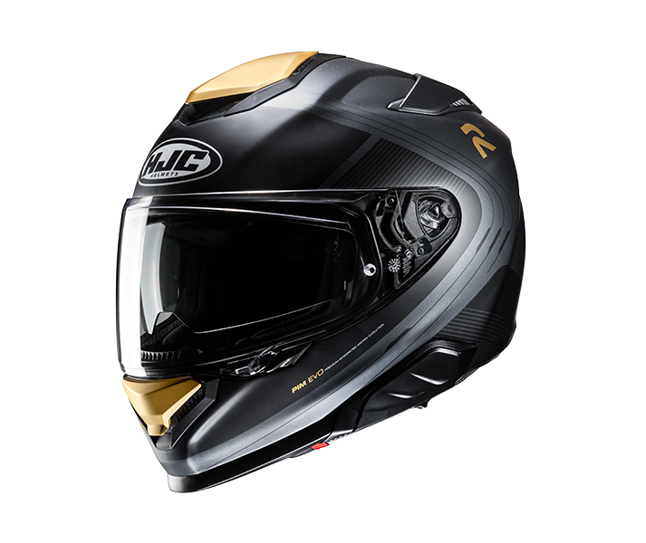 Casco Hjc Rpha 71 Frepe Negro Gris Dorado |12677905|