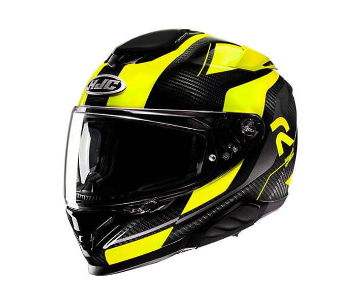 Casco Hjc Rpha 71 Hamil Carbon Negro Amarillo |12730306|