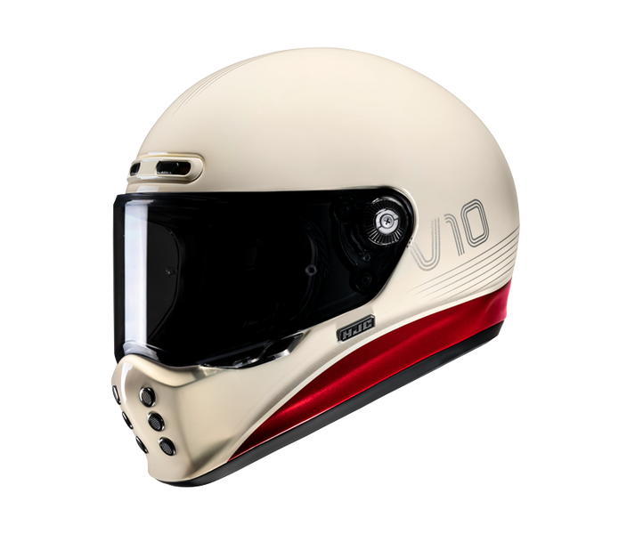 Casco Hjc V10 Tami Crema Rojo |10410106|