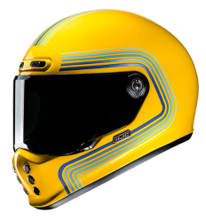 Casco Hjc V10 Foni Amarillo Azul |10430306|