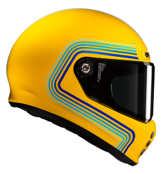 Casco Hjc V10 Foni Amarillo Azul |10430306|
