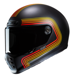 Casco Hjc V10 Foni Negro Rojo Naranja |10437106|