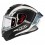 Casco Nzi Trendy 3 Stream Elegance Blanco Negro Mate |150374A002V2|