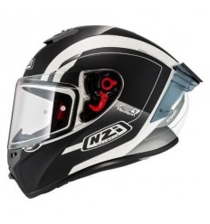 Casco Nzi Trendy 3 Stream Elegance Blanco Negro Mate |150374A002V2|