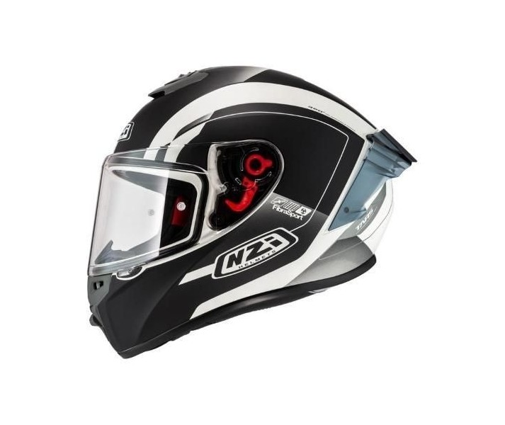 Casco Nzi Trendy 3 Stream Elegance Blanco Negro Mate |150374A002V2|